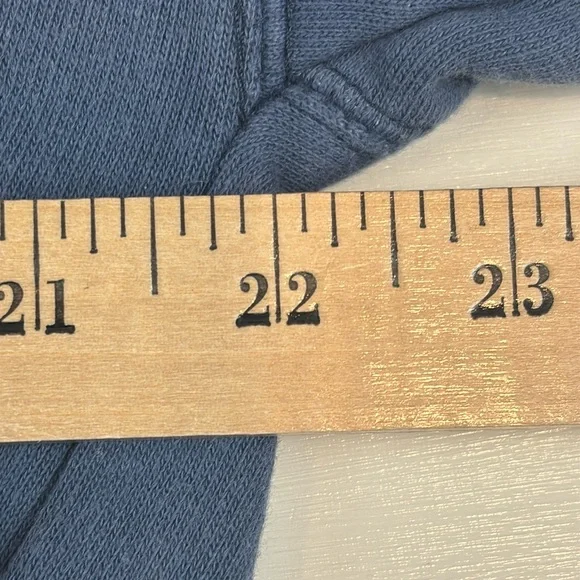 B.I. Gear Woman's Medium Blue Full Zip Hoodie – Flannel Lined Cozy - Picture 5 of 7